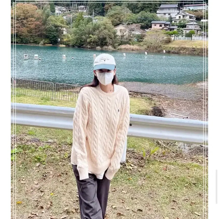 [SOLD OUT] 폴로 랄프로렌 케이블 니트 앤도버크림