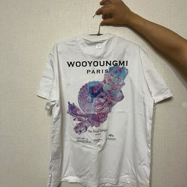 [BUNJANG] Wooyoungmi 3D Coral Short Sleeve T-shirt / 우영미 3D 코랄 반팔 25SS 48사이즈 택보유