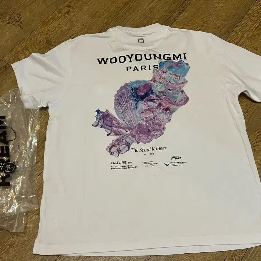 [BUNJANG] Wooyoungmi 3D Coral Short Sleeve T-shirt / 우영미 3D 코랄 반팔 25SS 48사이즈 택보유