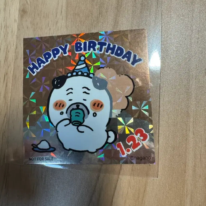 [BUNJANG] Nagano Market Pug Hologram Birthday Sticker POB / [특전] 나가노 마켓 퍼그 홀로그램 생일 스티커