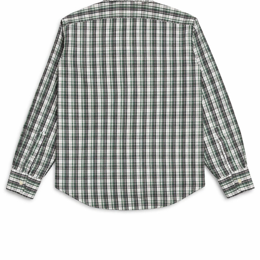 [BUNJANG] Vintage Green Check Shirt M / JPN 일본 빈티지 y2k 모리걸 아메카지 그린 체크 셔츠 포켓 남방 M