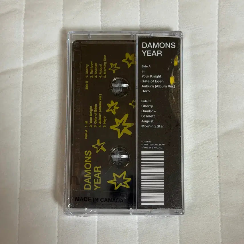 [BUNJANG] Demians Headake Cassette Tape Black / [미개봉]데이먼스이어 헤드에이크 카세트테이프 블랙