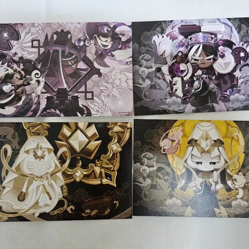 [SOLD OUT] 쿠키런 킹덤 쿠킹덤 다크카카오 쿠키 미스틱플라워 쿠키 엽서 닼카 미플