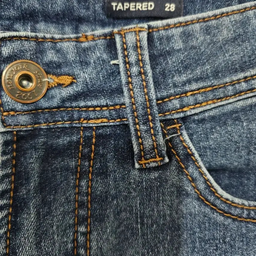 [BUNJANG] Tapered Fit Denim Jeans / 청바지 테이퍼드핏 데님 28사이즈.
