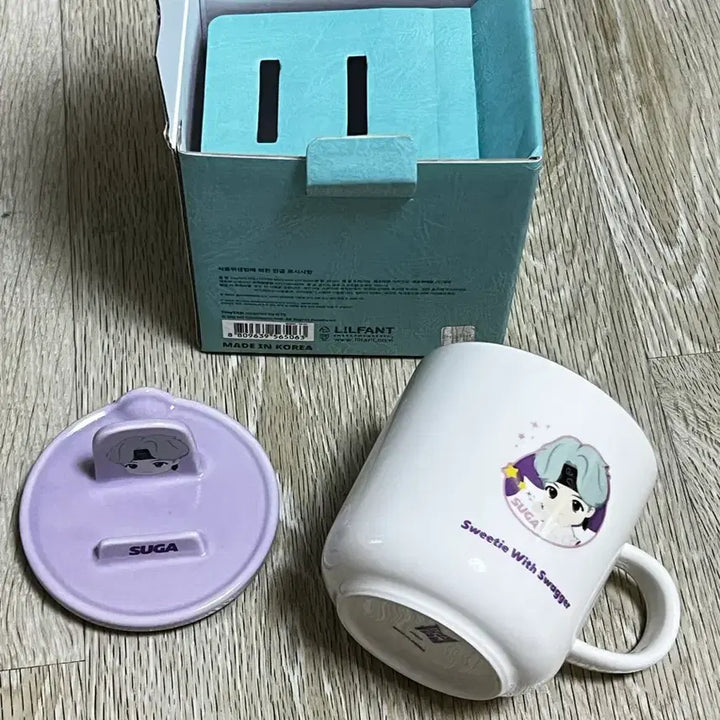 [BUNJANG] TinyTan Suga Mug Cup / TinyTan 슈가 뚜껑 머그컵 새상품