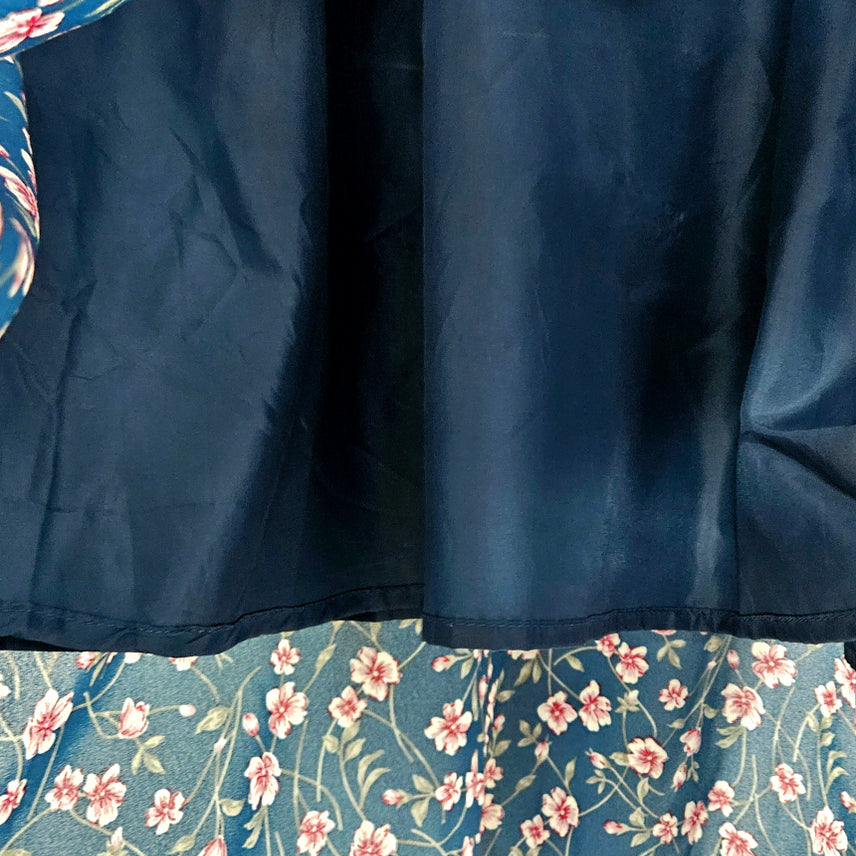 [BUNJANG] Here Dingdong V-Neck Floral Ribbon Dress / 딩동 :) 브이넥 플라워 리본원피스