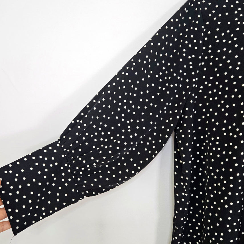 [BUNJANG] Here Dingdong Dot Frill Midi Dress / 딩동 :) 도트 프릴 미디원피스