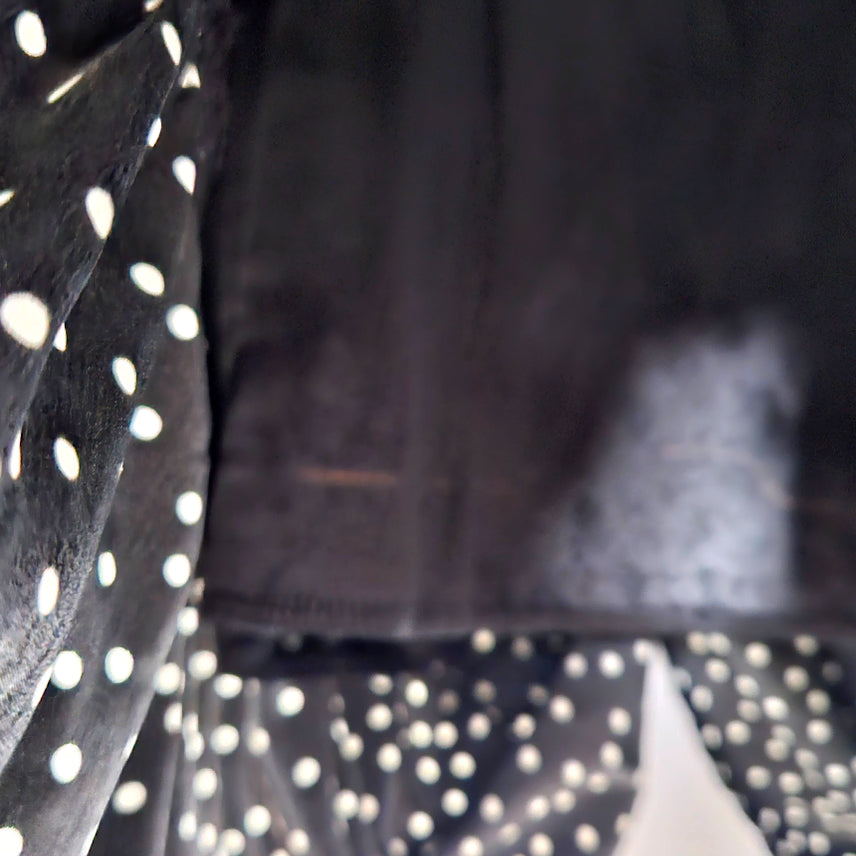 [BUNJANG] Here Dingdong Dot Frill Midi Dress / 딩동 :) 도트 프릴 미디원피스