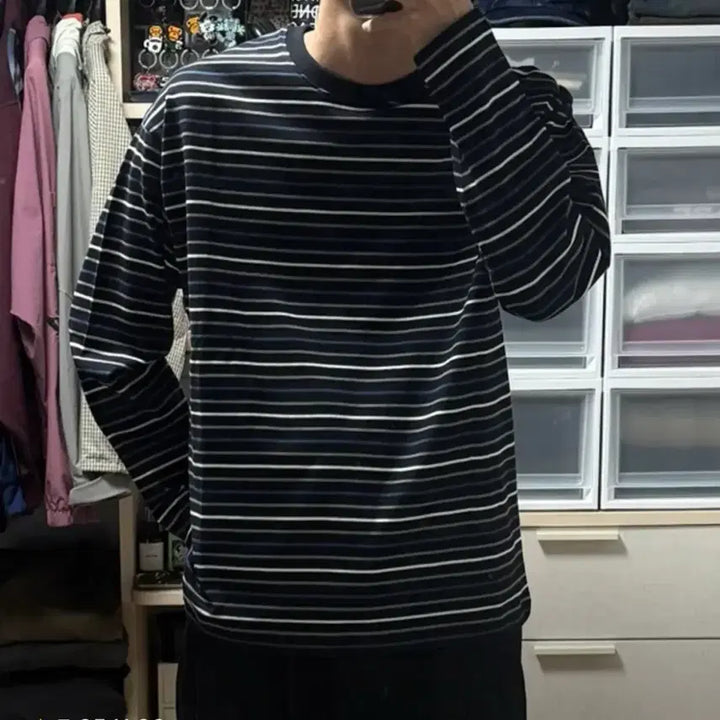 [SOLD OUT] 무신사스탠다드 준지맛 롱슬리브 [블랙/블루]