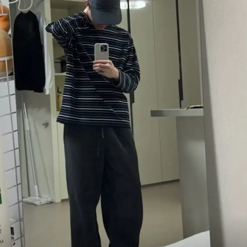 [SOLD OUT] 무신사스탠다드 준지맛 롱슬리브 [블랙/블루]