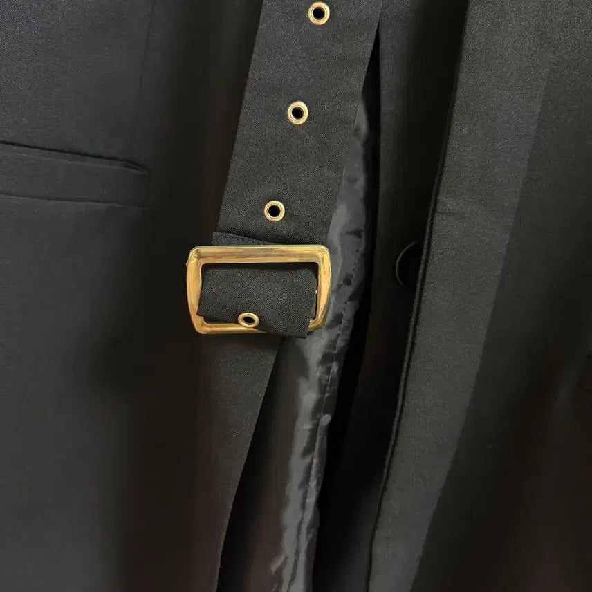 [BUNJANG] Black Belted Jacket Dress / 블랙 벨트 자켓 원피스