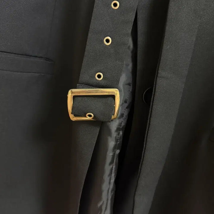 [BUNJANG] Black Belted Jacket Dress / 블랙 벨트 자켓 원피스