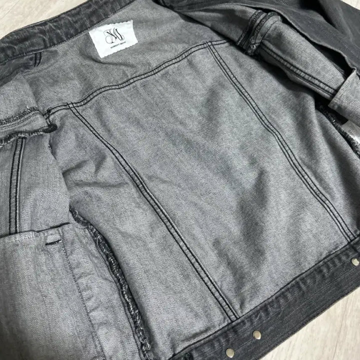 [BUNJANG] Midnight Move Black Denim Trucker Jacket / 미드나잇무브 블랙 데님 트러커 자켓