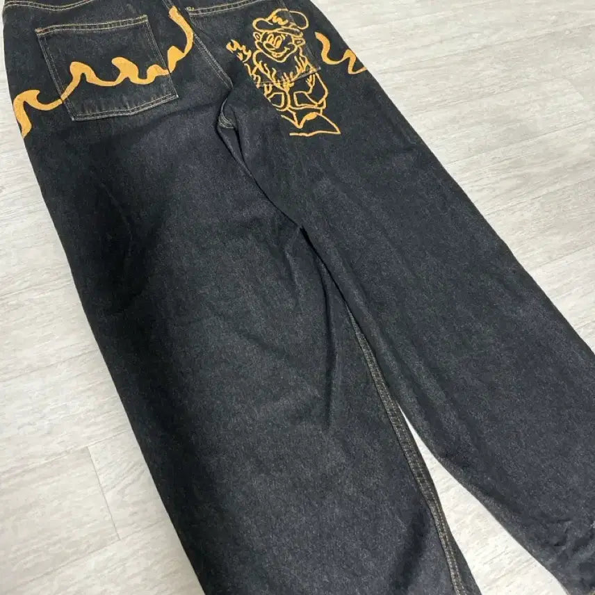 [BUNJANG] Weeekenders Dwarf Black Denim Pants / 위캔더스 드워프 블랙 데님 팬츠 M