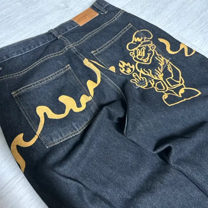 [BUNJANG] Weeekenders Dwarf Black Denim Pants / 위캔더스 드워프 블랙 데님 팬츠 M