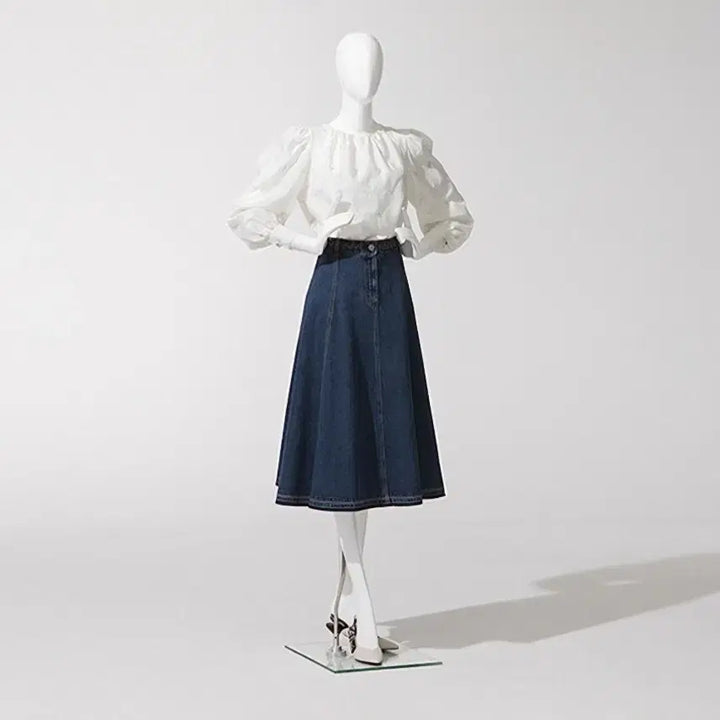 [BUNJANG] Lanvin Collection Denim Long Skirt / 랑방컬렉션 데님스커트