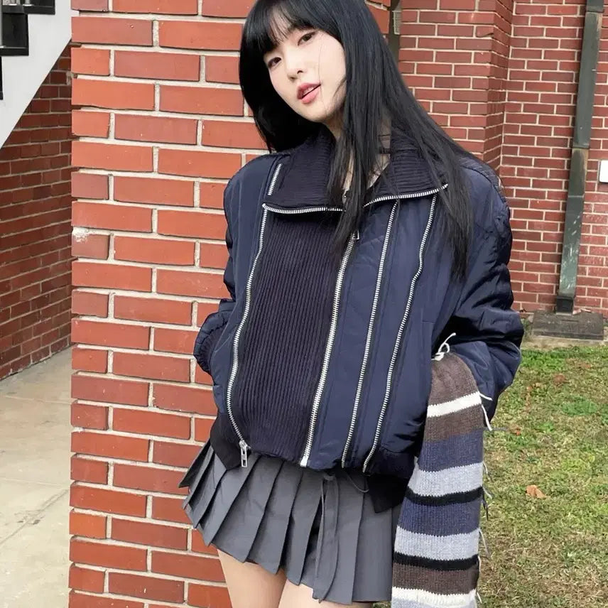 [BUNJANG] Dot.B.Dot Knit Padded Jacket / 닷비닷 니트 패딩 자켓