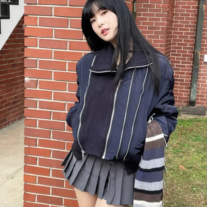 [BUNJANG] Dot.B.Dot Knit Padded Jacket / 닷비닷 니트 패딩 자켓