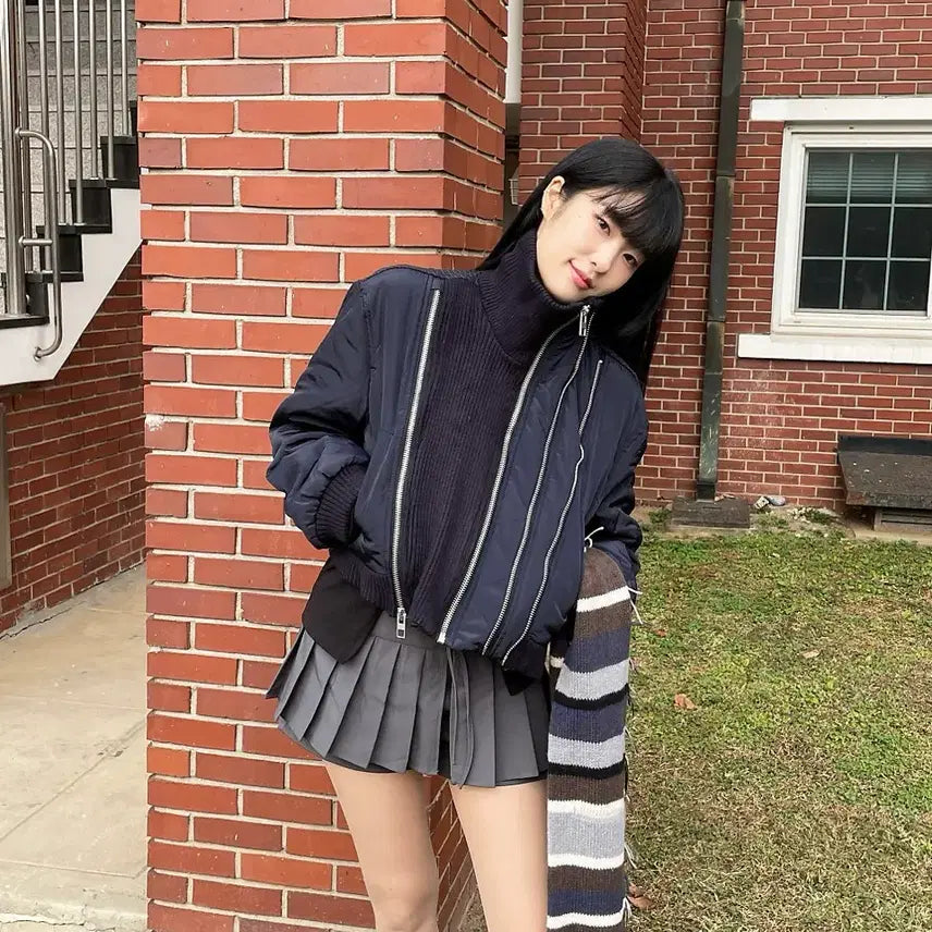 [BUNJANG] Dot.B.Dot Knit Padded Jacket / 닷비닷 니트 패딩 자켓