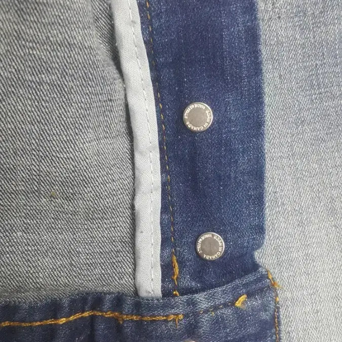 [BUNJANG] Dsquared2 Leather Patch Painting Denim Jeans 36 inch / 디스퀘어드2(사방스판) 가죽패치 페인팅대님 36인치(No.200)새상품!