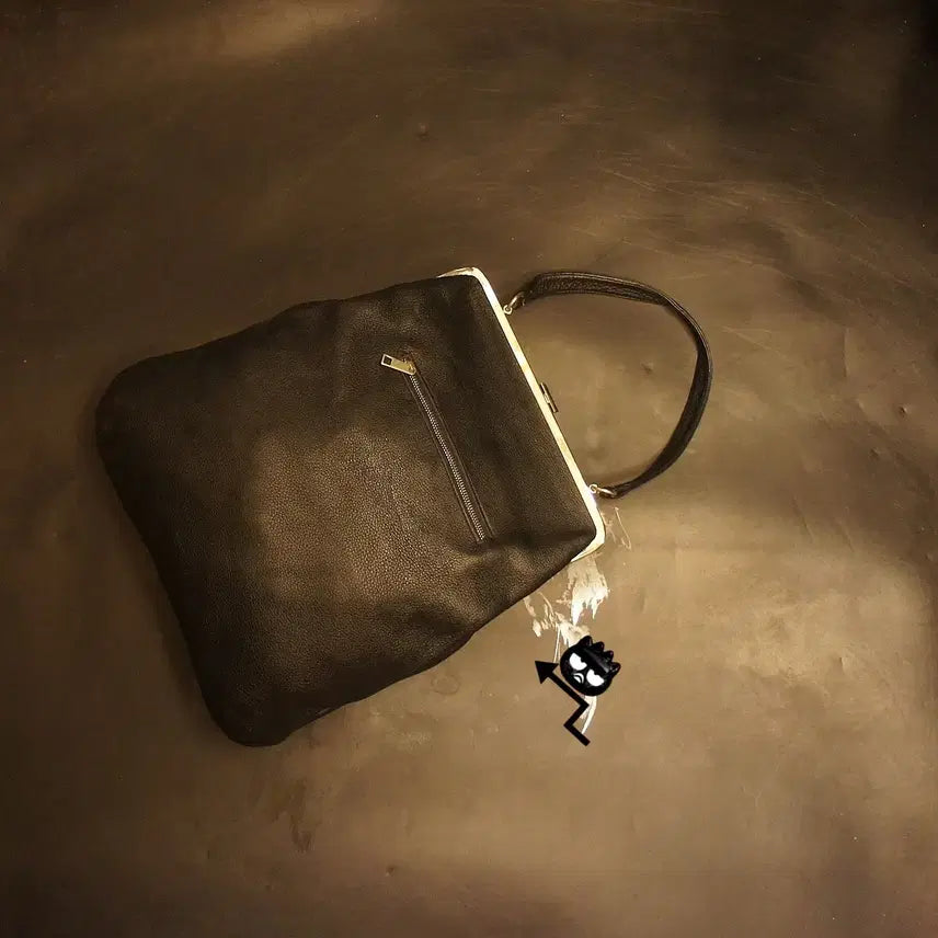 [BUNJANG] Vintage Leather Tote Bag / 2513 복고 큰사이즈 가죽토트백 토트가방 가죽백 가죽가방 빈티지가방