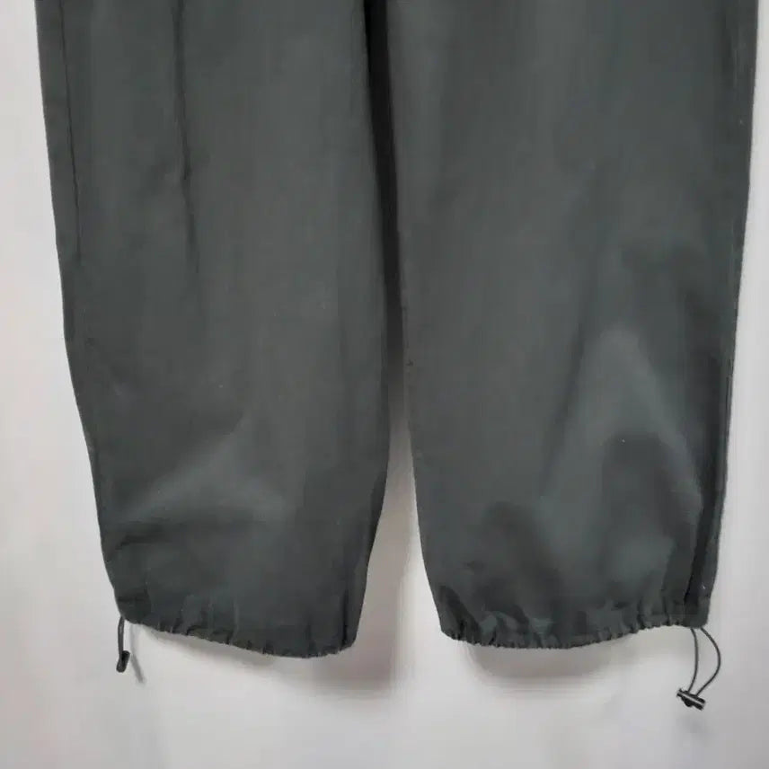 [SOLD OUT] 블랙 스트링 와이드 면 팬츠