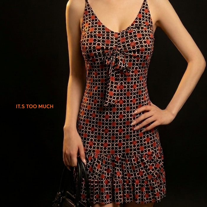 [BUNJANG] Vintage Floral Chiffon Bustier Long Dress / 1357 뷔스티에원피스 롱원피스 플라워원피스 쉬폰원피스 카라원피스