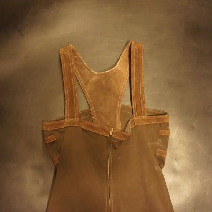 [BUNJANG] Vintage Leather Mini Slip Dress / 1363 가죽빈티지원피스 미니원피스 끈나시원피스 슬립원피스 케주얼원피스