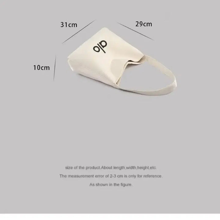 [BUNJANG] alo Embroidered Logo Ivory Shoulder Bag / alo 자수로고 아이보리 숄더백