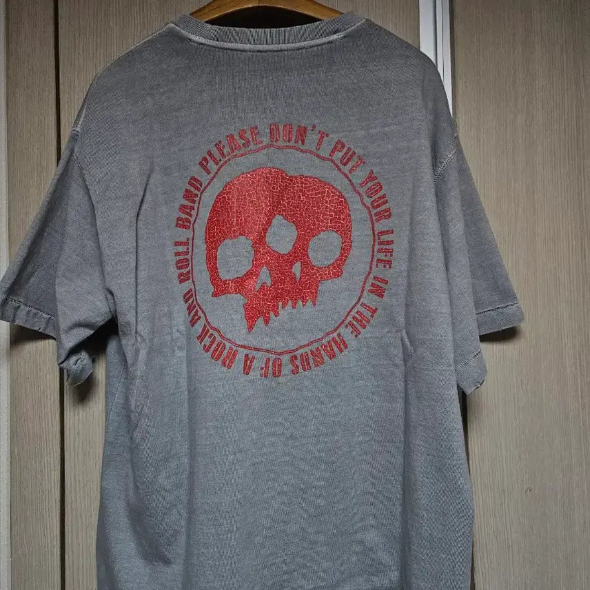 [BUNJANG] ETCE Twin Short Sleeve T-Shirt Gray / ETCE 트윈 반팔 티셔츠 그레이