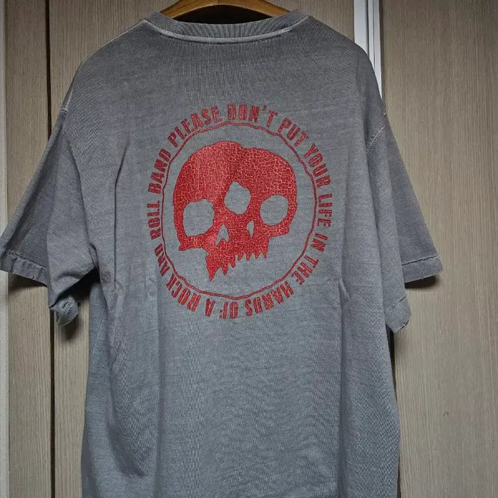 [BUNJANG] ETCE Twin Short Sleeve T-Shirt Gray / ETCE 트윈 반팔 티셔츠 그레이