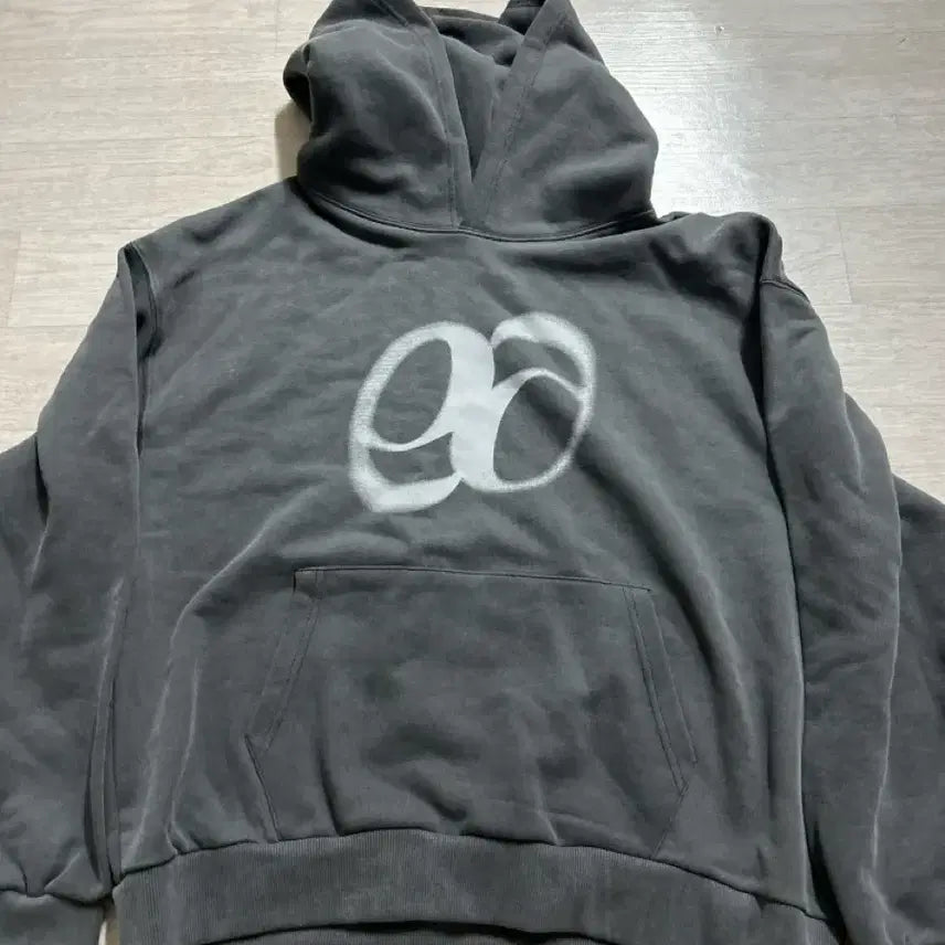 [BUNJANG] As On Pigment Washing Hoodie Charcoal / 애즈온 피그먼트 워싱 후드티 차콜 새상품