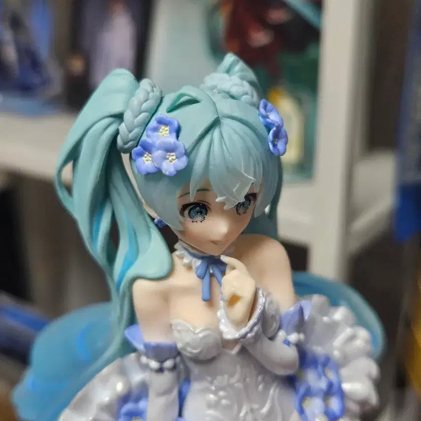 [BUNJANG] Hatsune Miku Flower Fairy Noodles Stopper Figure / 하츠네미쿠 플라워 페어리 누들스토퍼 피규어