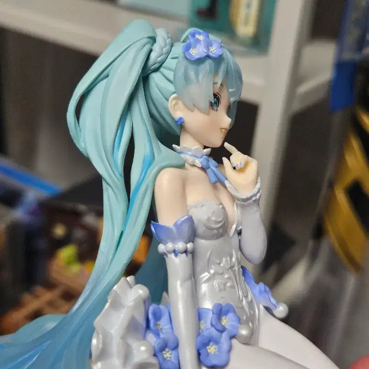 [BUNJANG] Hatsune Miku Flower Fairy Noodles Stopper Figure / 하츠네미쿠 플라워 페어리 누들스토퍼 피규어