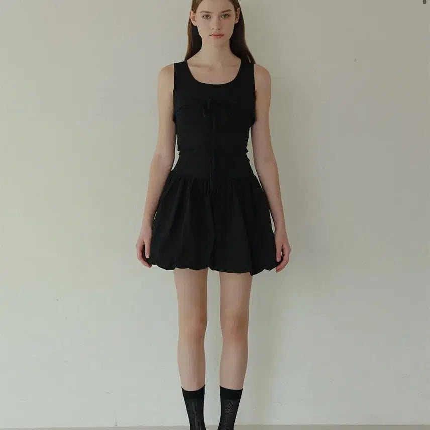 [SOLD OUT] 하이버넷 투인 미니 드레스 벌룬 원피스