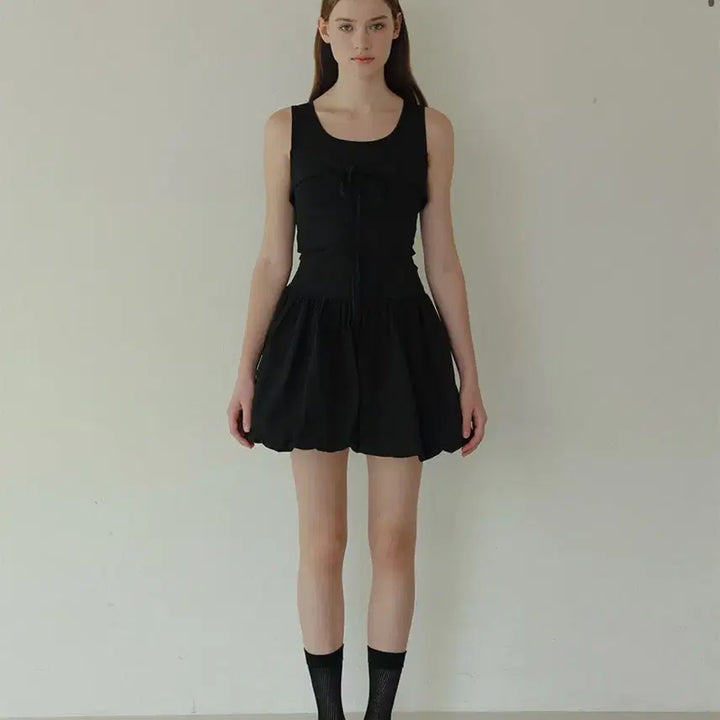 [SOLD OUT] 하이버넷 투인 미니 드레스 벌룬 원피스