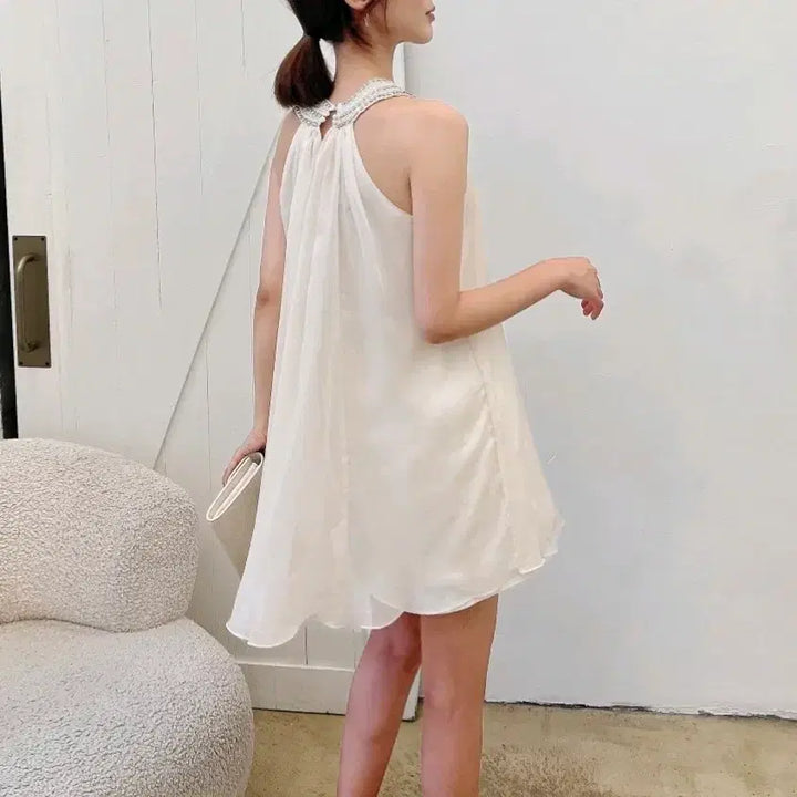 [SOLD OUT] 수입의류 쉬폰큐빅원피스 제이지 애셔