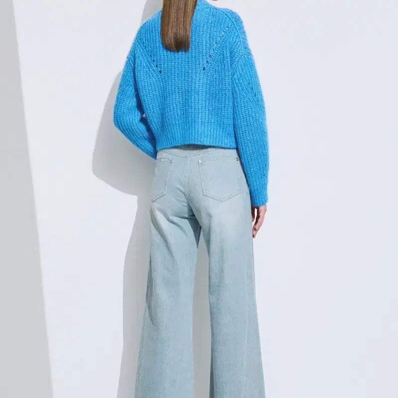 [BUNJANG] Time Wide Flare Denim Pants / 한섬 타임 와이드 데님