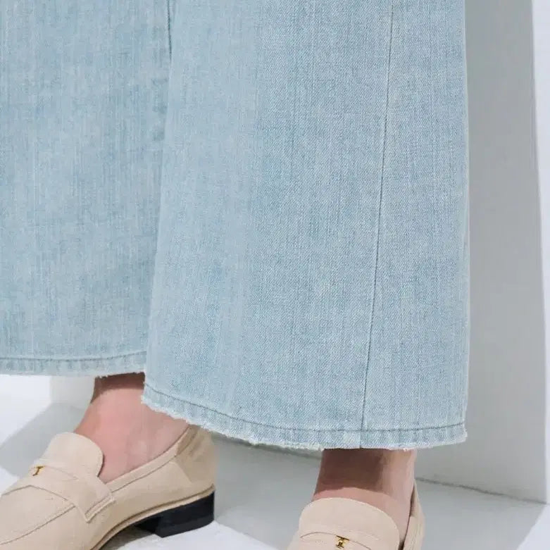 [BUNJANG] Time Wide Flare Denim Pants / 한섬 타임 와이드 데님