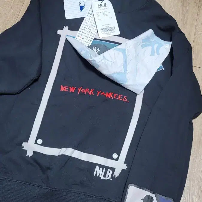 [BUNJANG] MLB Bark Foster NY Boston Terrier Hoodie / MLB 후드티 105 바크 포스터 NY 보스턴테리어