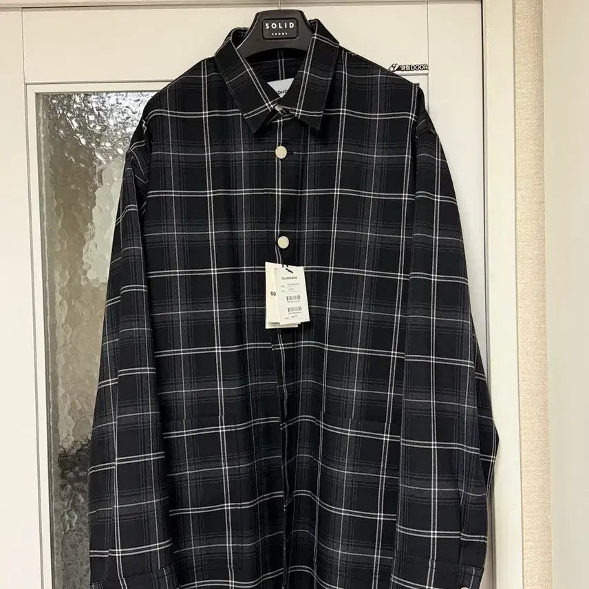 [SOLD OUT] 솔리드옴므 울 아우터 체크셔츠