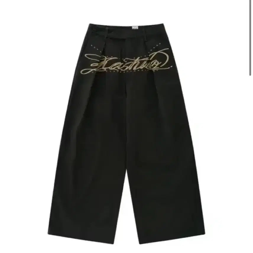 [BUNJANG] Kasiko Wide Pants Charcoal M / 카시코 와이드 팬츠 차콜 M