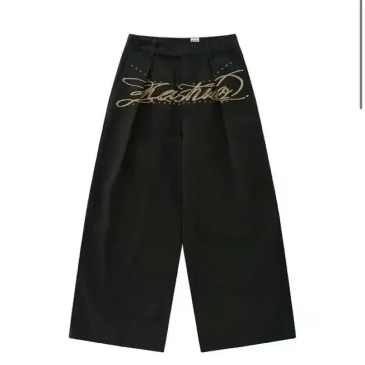[BUNJANG] Kasiko Wide Pants Charcoal M / 카시코 와이드 팬츠 차콜 M