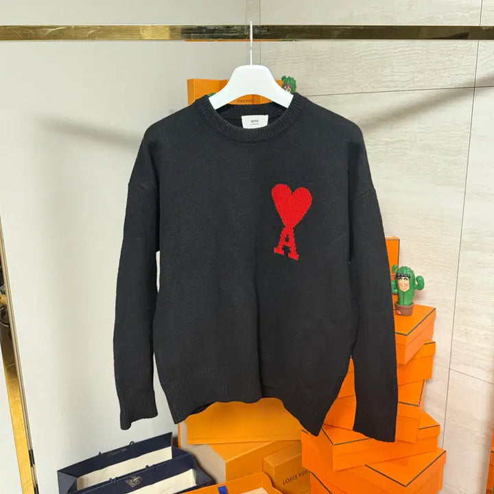 [BUNJANG] BTS Army Big Logo Intarsia Knit Sweater / [L사이즈]아미 빅로고 인타르시아 니트 스웨터