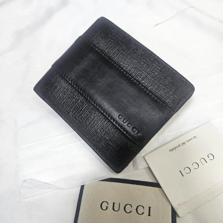 [BUNJANG] Gucci Black Bifold Wallet / 구찌 블랙 반지갑 남성 지갑 시리얼 451240 정품입니다