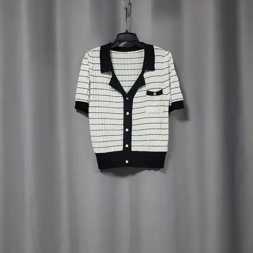 [SOLD OUT] 카라넥 스트라이프  니트 가디건