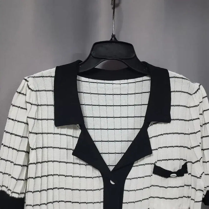 [SOLD OUT] 카라넥 스트라이프  니트 가디건