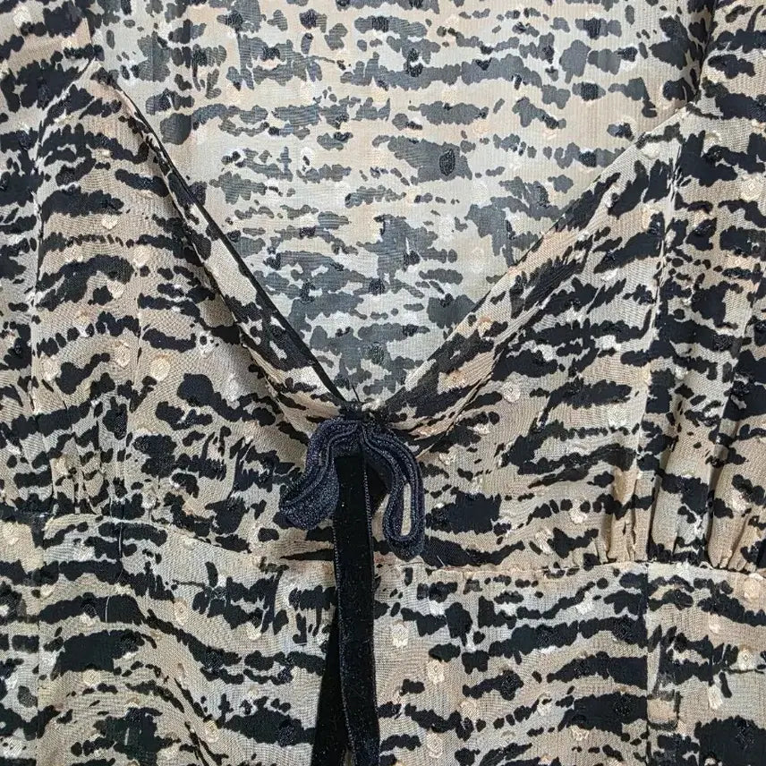 [BUNJANG] ZARA Animal Print Mini Dress / 자라 애니멀 프린트 미니 드레스 원피스 S