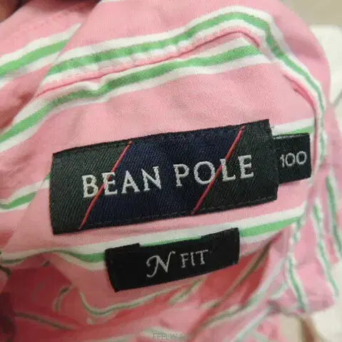 [BUNJANG] Old Beanpole Striped Short Sleeve Shirt / 올드빈폴 너무 예쁜 반팔 셔츠 / 반품 51cm