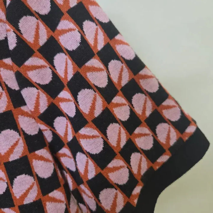 [BUNJANG] ZARA Pattern Knit Short Sleeve T-shirt / 자라 패턴 반팔 니트 티셔츠